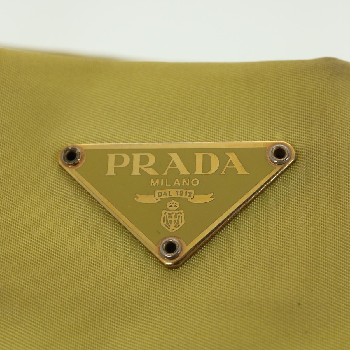 PRADA Shoulder Bag Nylon Yellow  39147