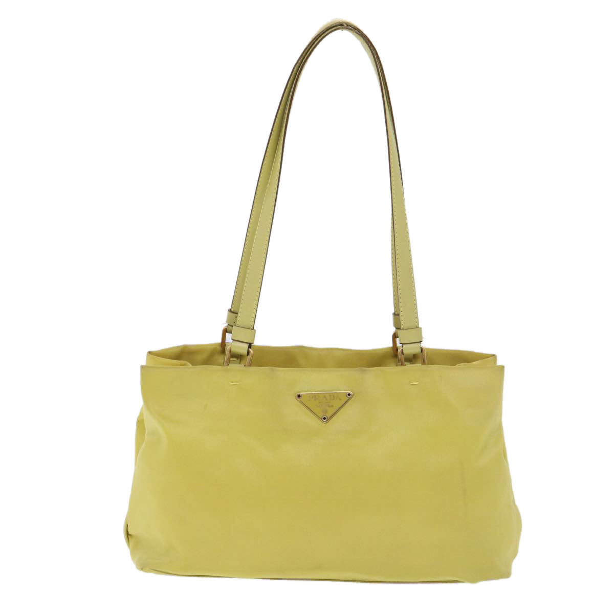 PRADA Shoulder Bag Nylon Yellow  39147