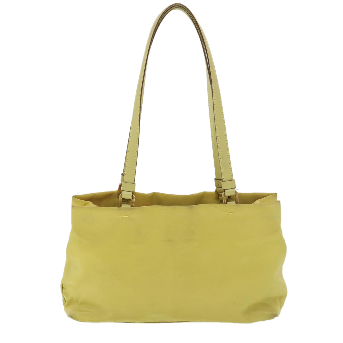 PRADA Shoulder Bag Nylon Yellow  39147