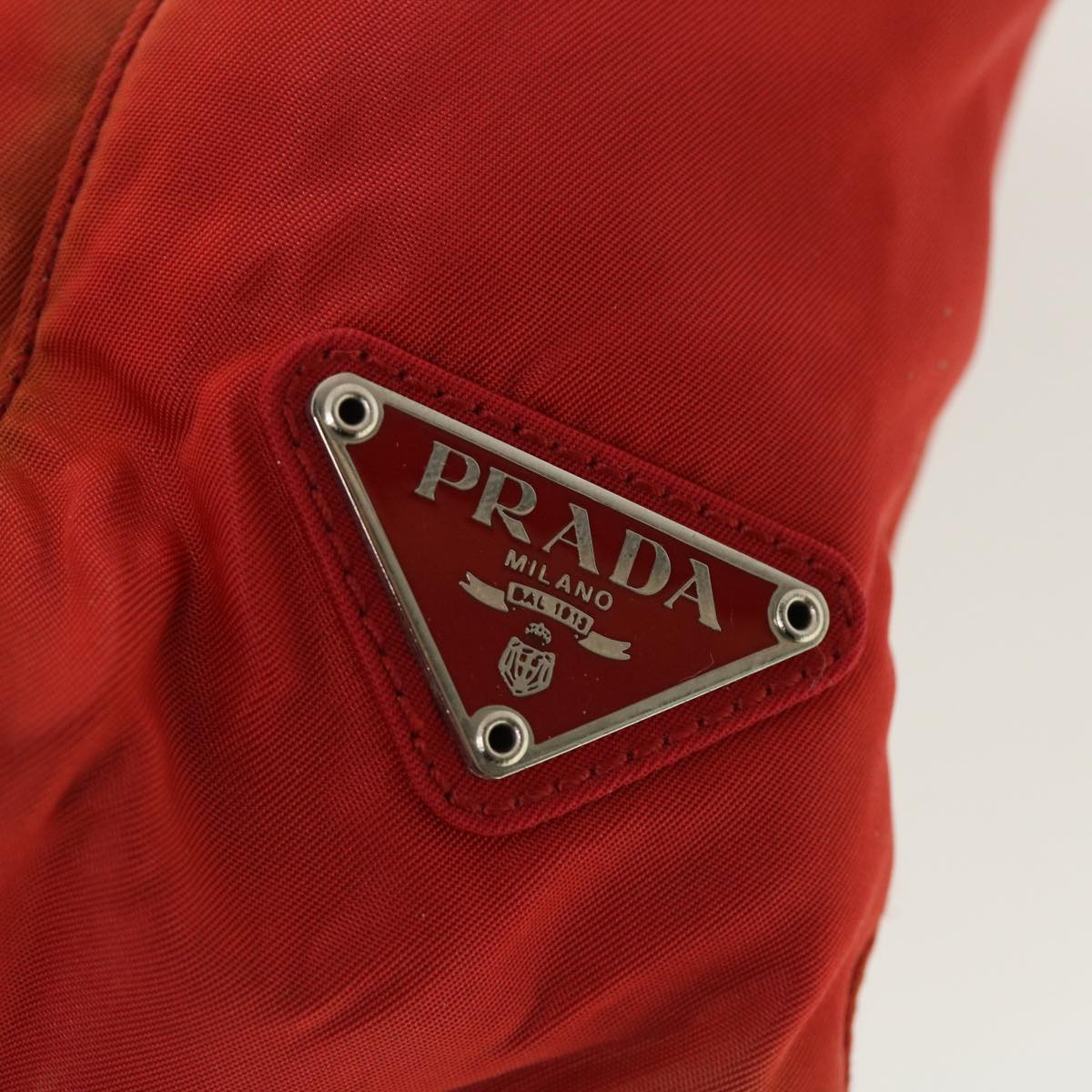 PRADA Shoulder Bag Nylon Red  39610