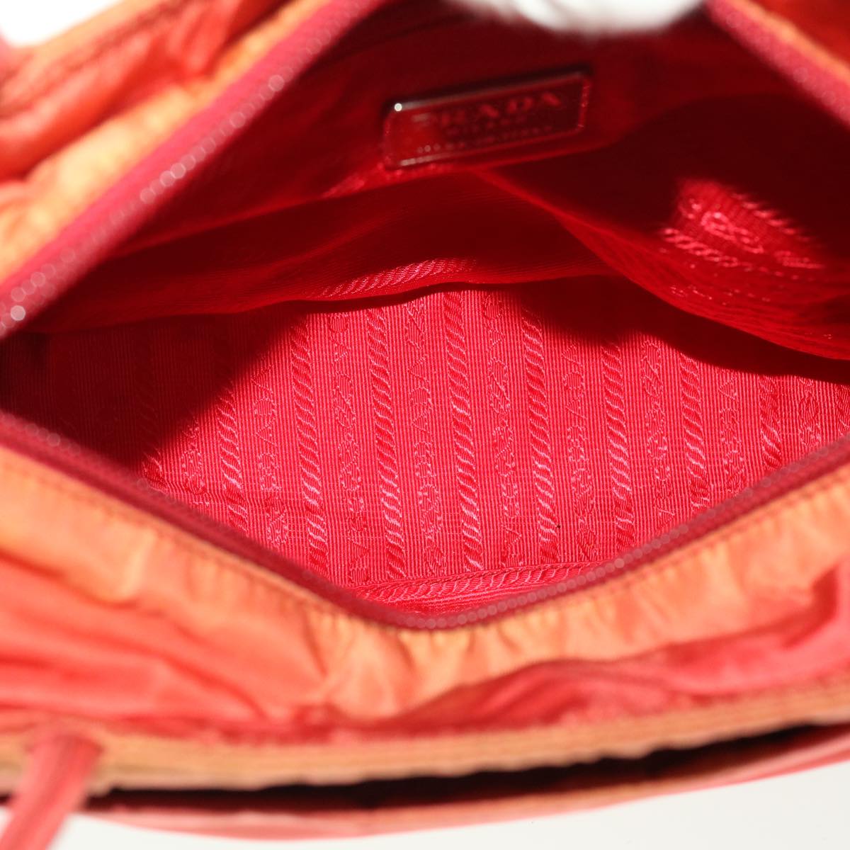 PRADA Shoulder Bag Nylon Red  39610