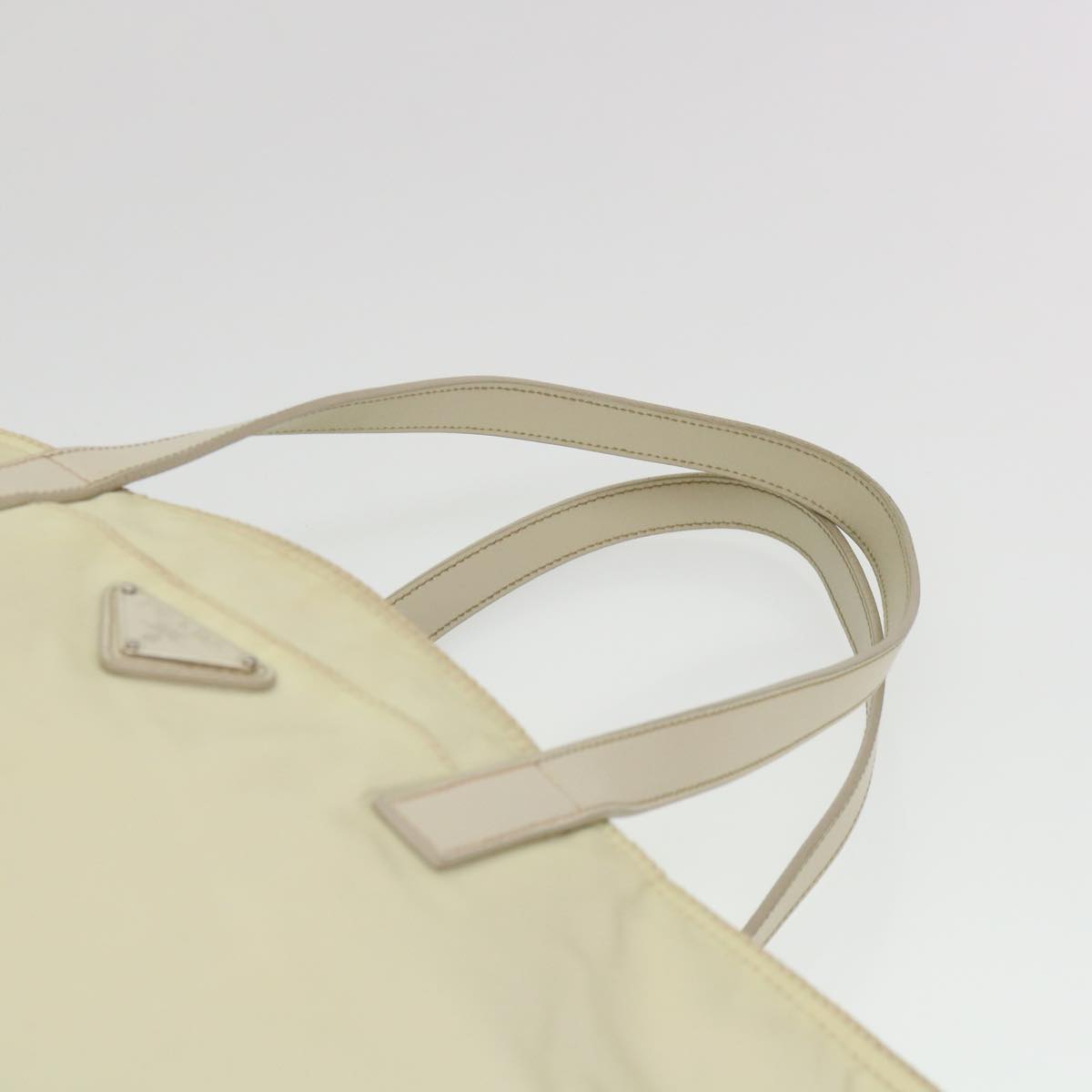 PRADA Tote Bag Nylon White  39689