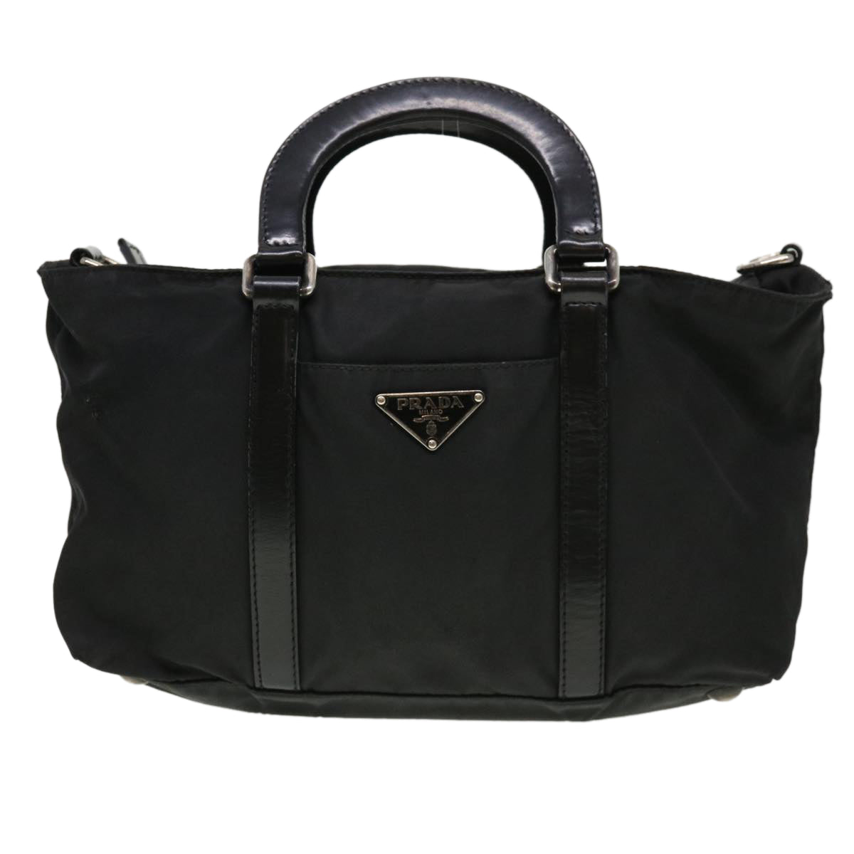 PRADA Hand Bag Nylon 2way Black  39702