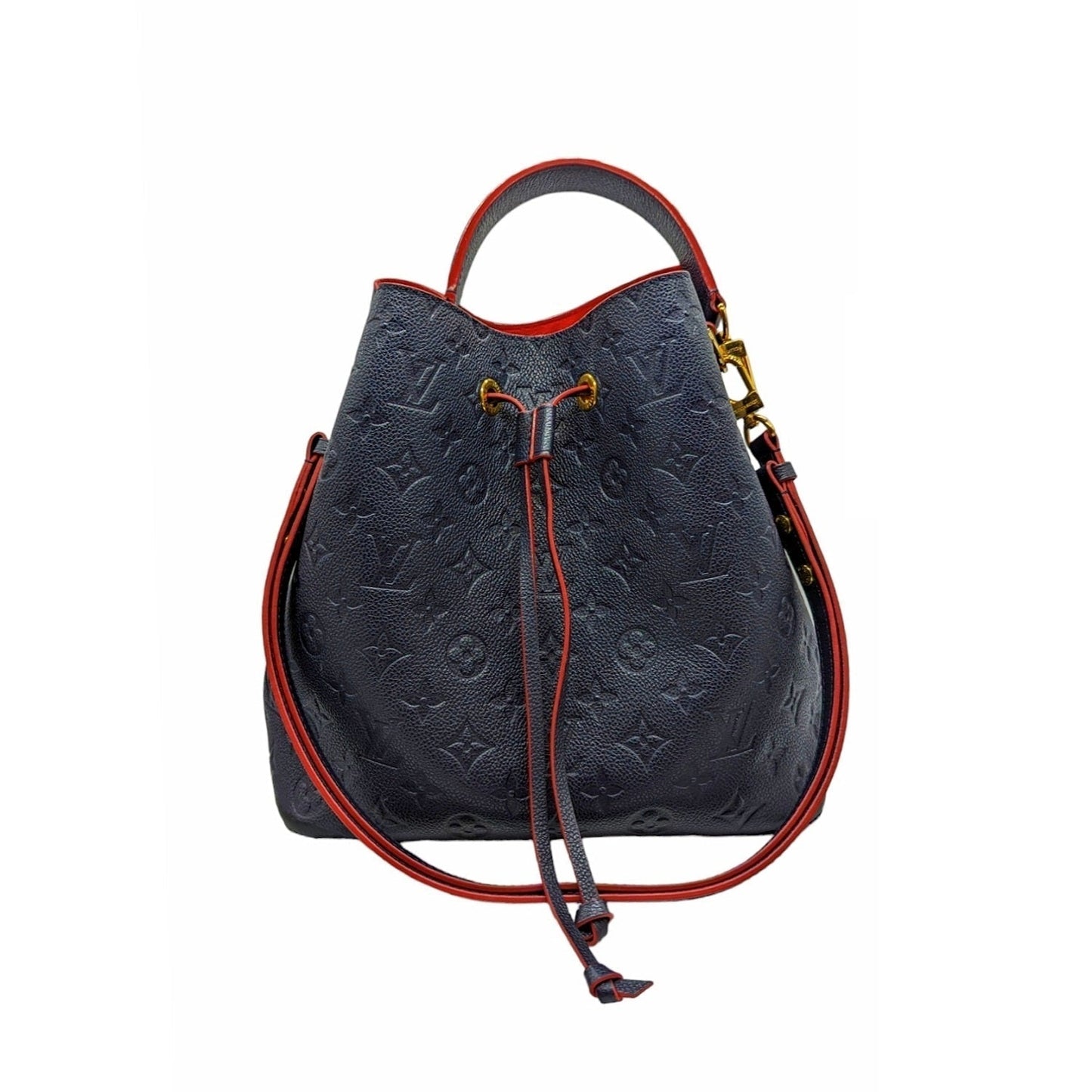 Louis Vuitton Navy Monogram Empreinte NéoNoé MM Bucket Bag