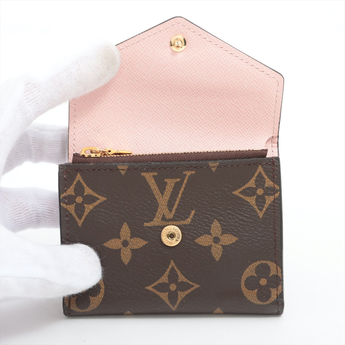 Louis Vuitton Monogram Zoé Wallet Rose Ballerine