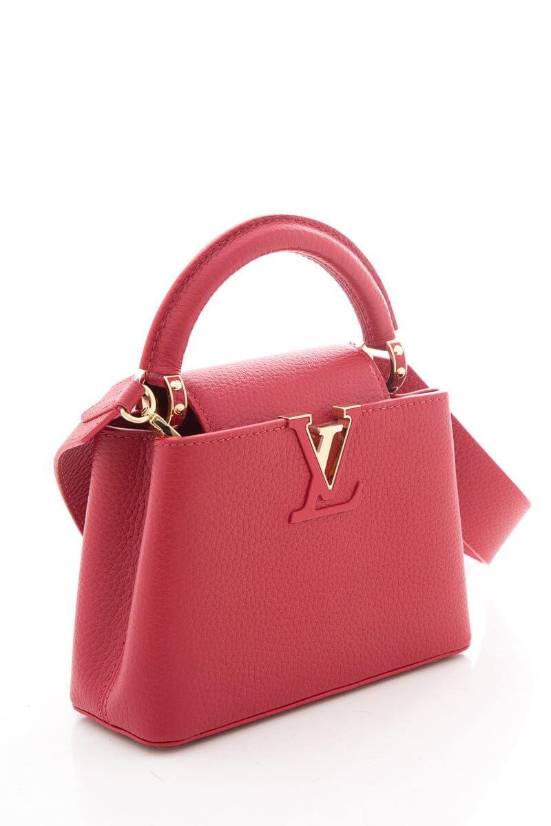 Louis Vuitton Scarlet Mini Capucines Handbag