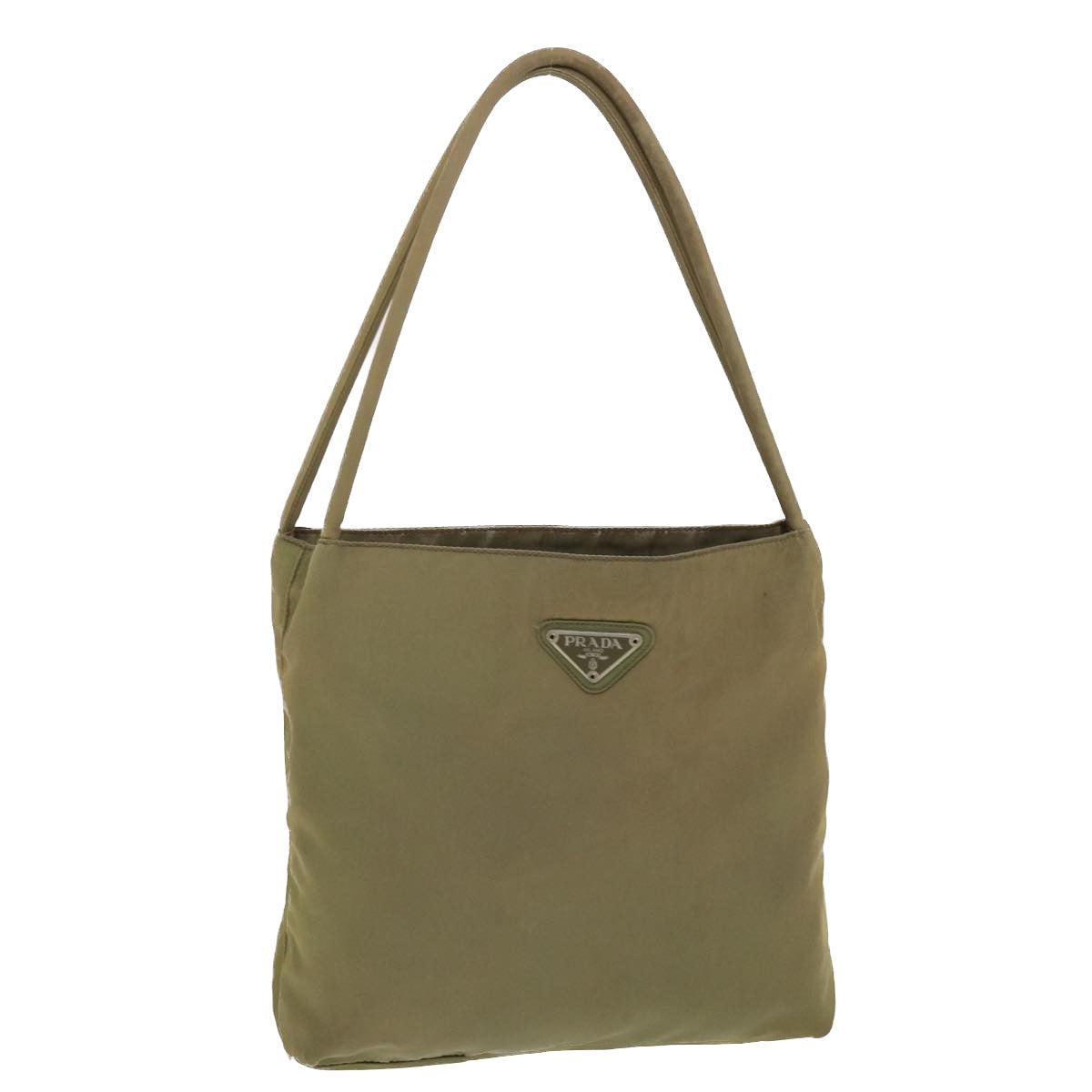 PRADA Hand Bag Nylon Khaki  40088