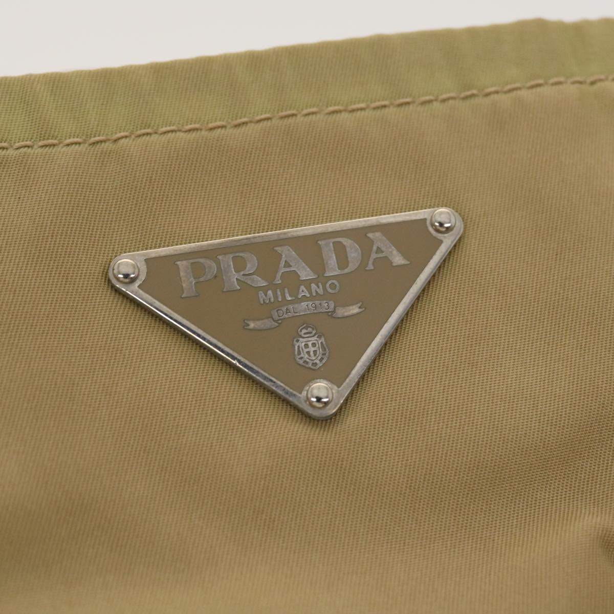 PRADA Shoulder Bag Nylon Khaki  40277