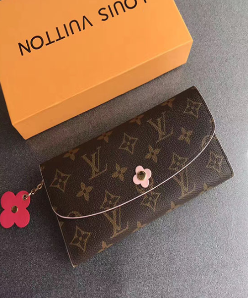 Louis Vuitton Emilie Wallet Monogram Rose Ballerine