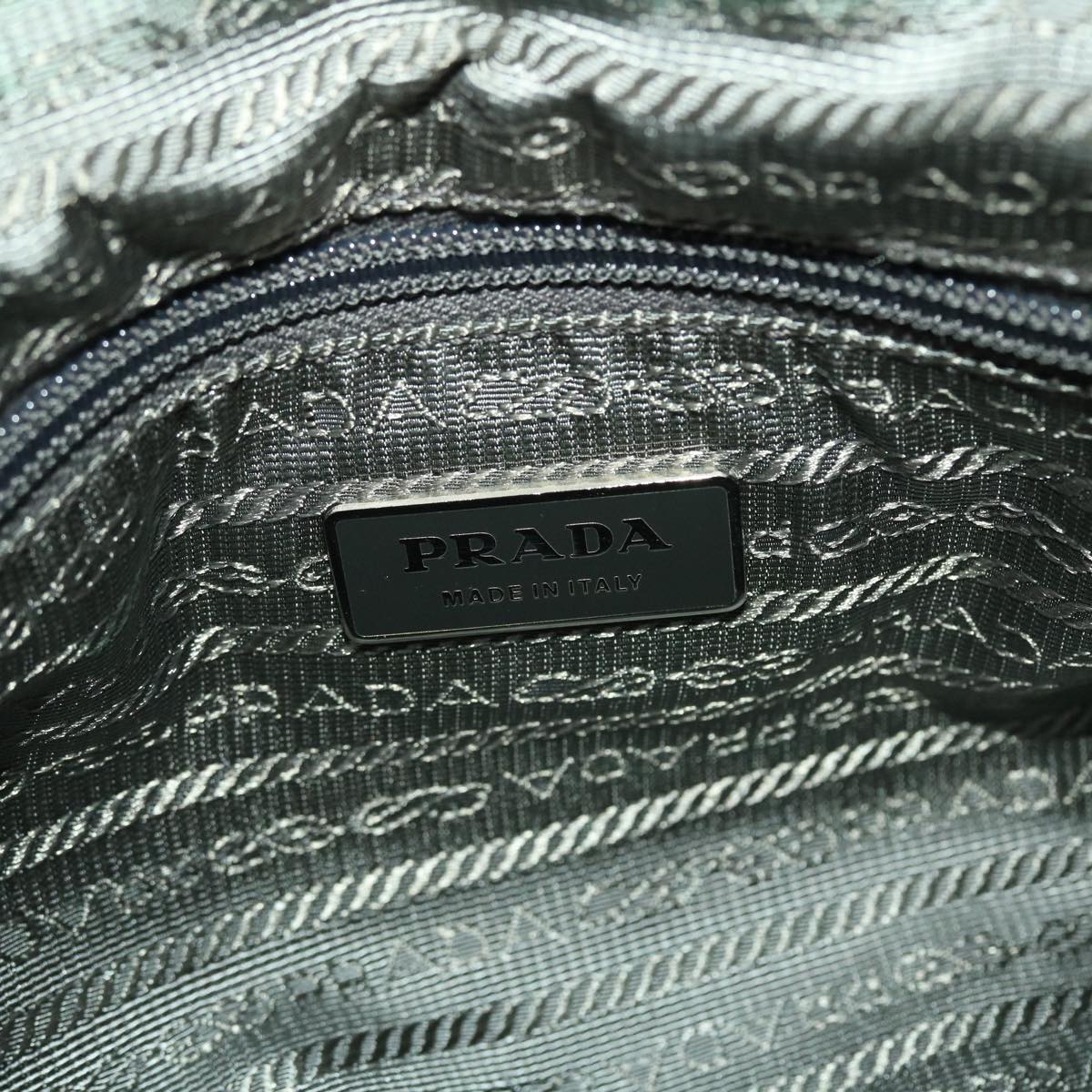 PRADA Hand Bag Nylon Gray  40329