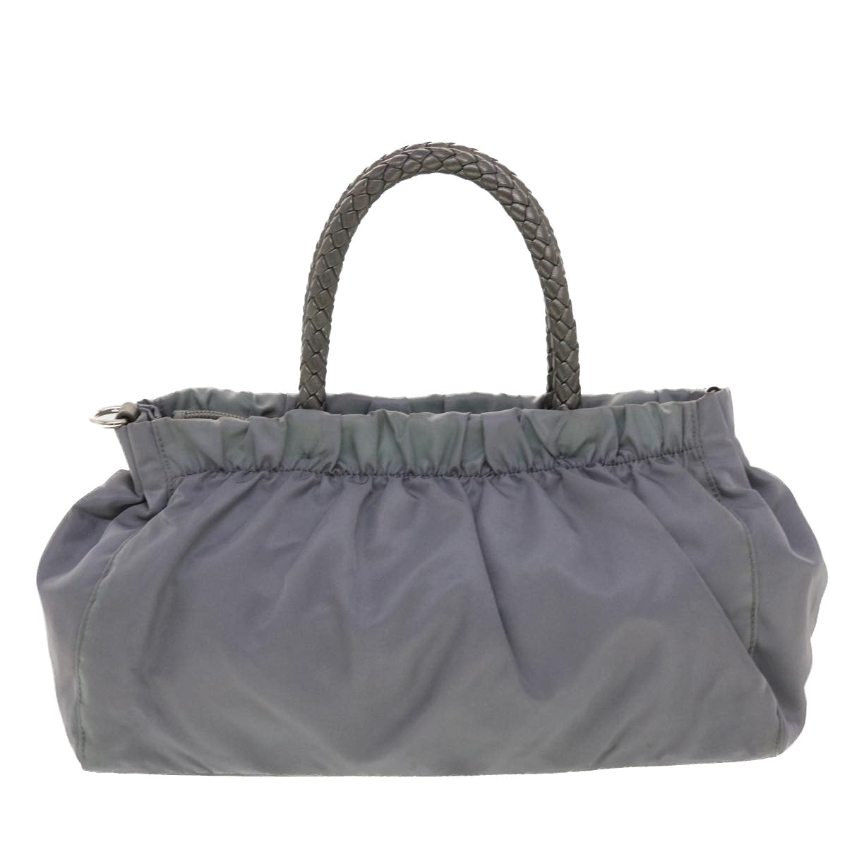 PRADA Hand Bag Nylon Gray  40329