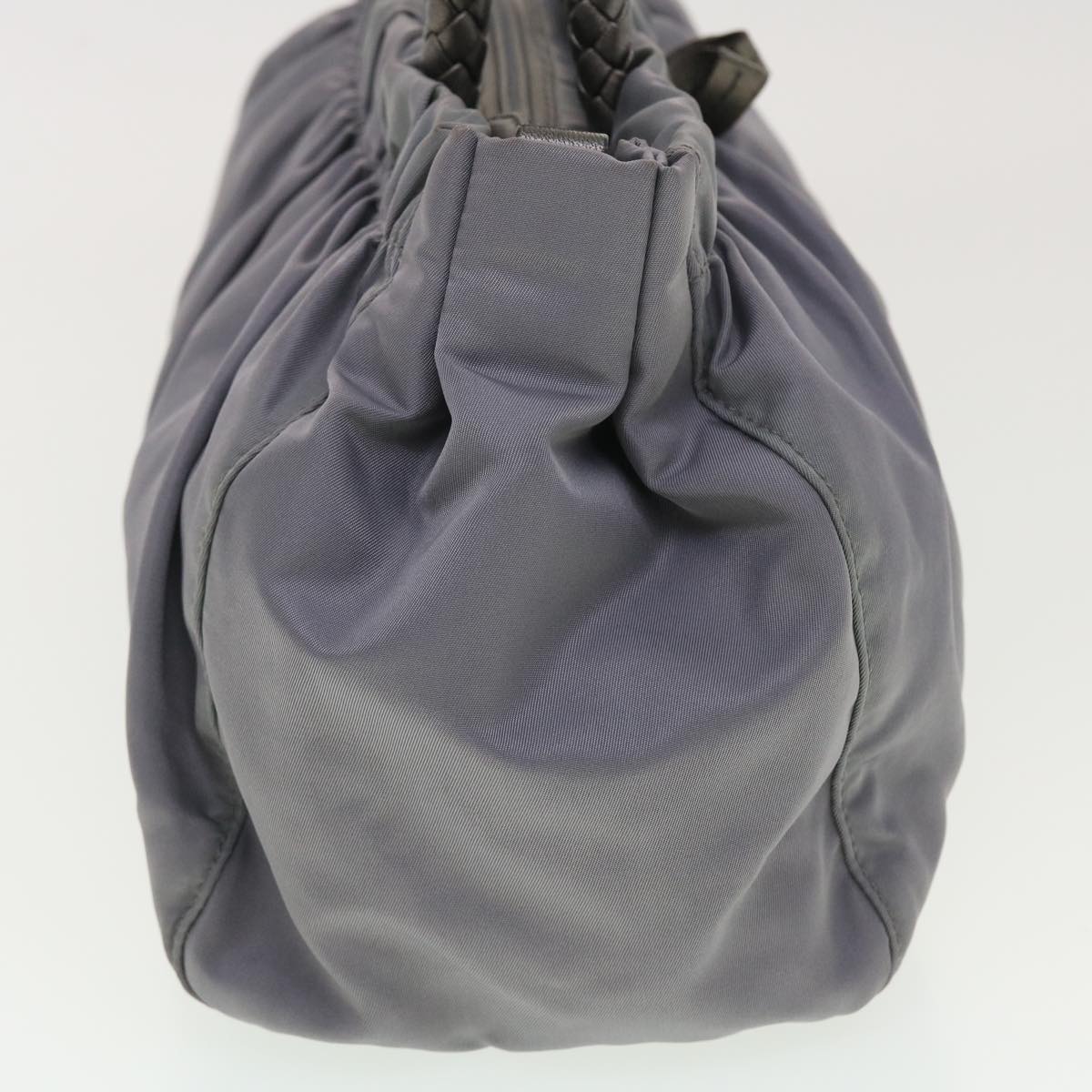 PRADA Hand Bag Nylon Gray  40329