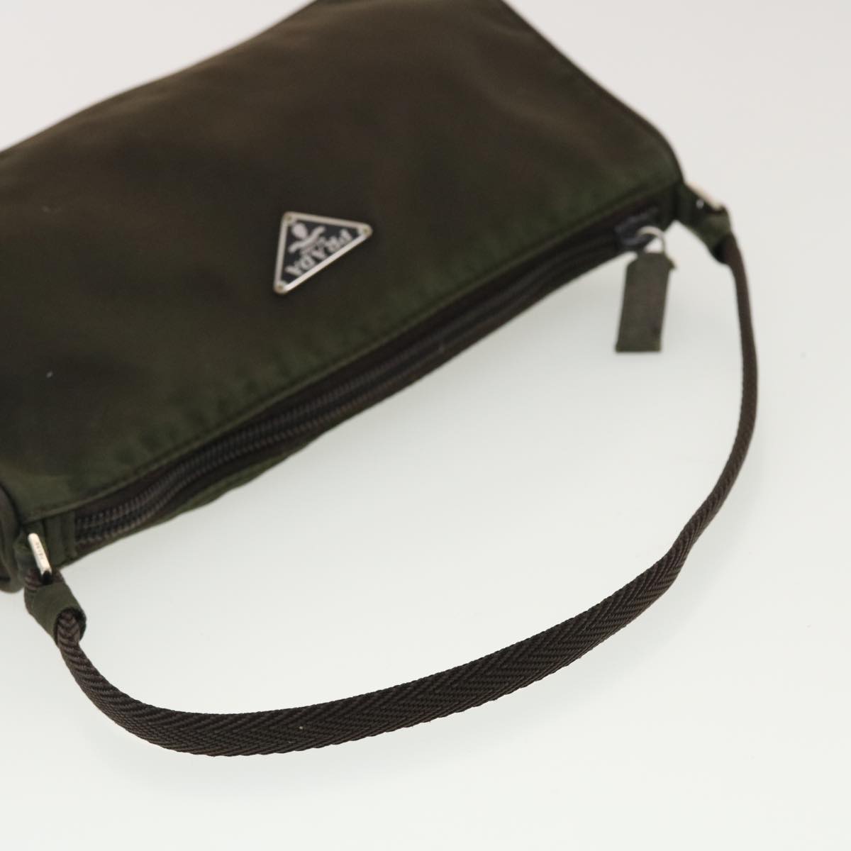 PRADA Accessory Pouch Nylon Khaki  40332