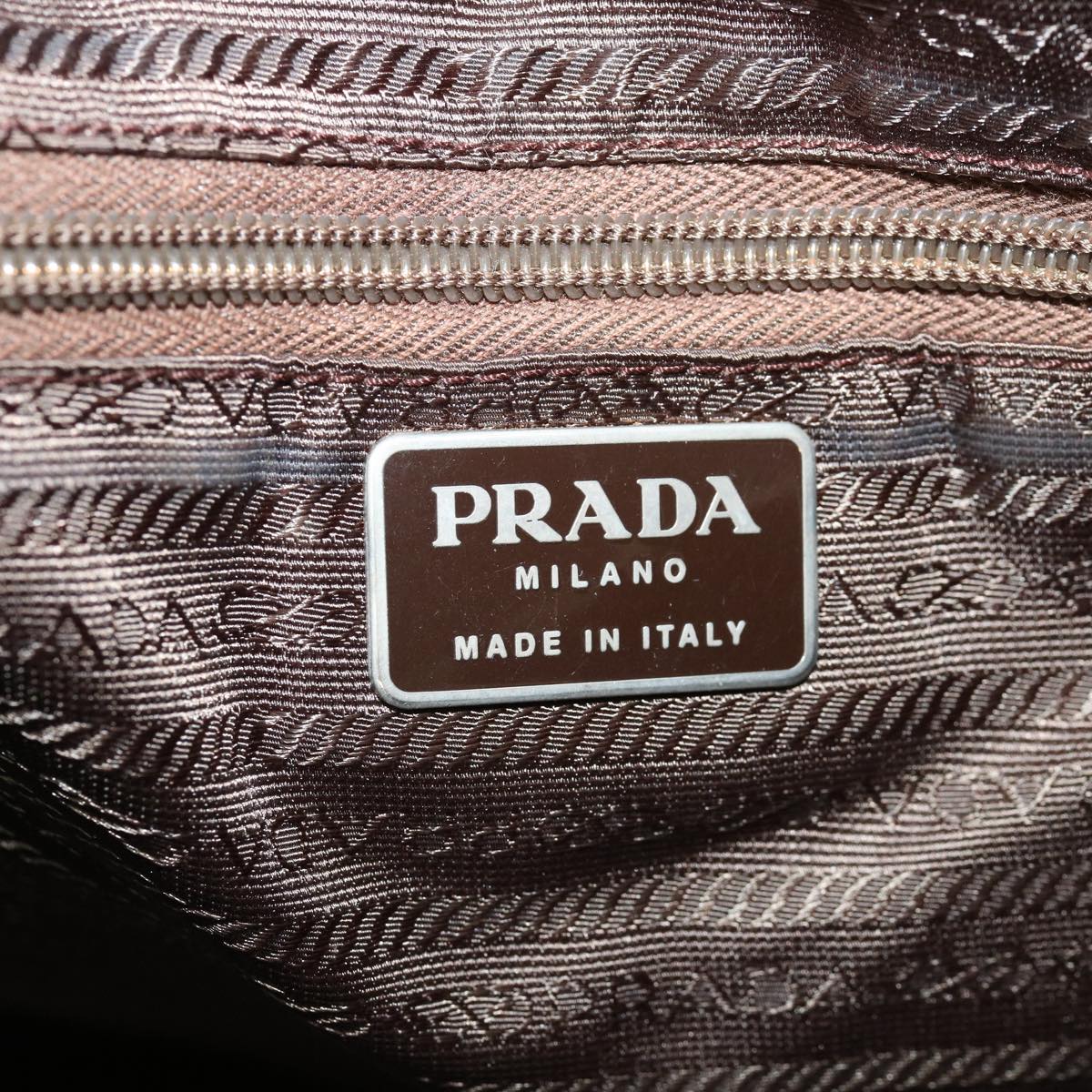 PRADA Shoulder Bag Nylon Khaki  40350