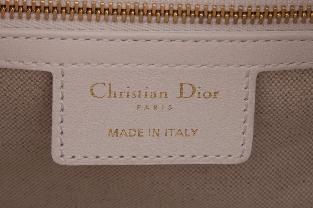 Christian Dior Cruise 2022 Vibe Pink & White Logo Handle Bag