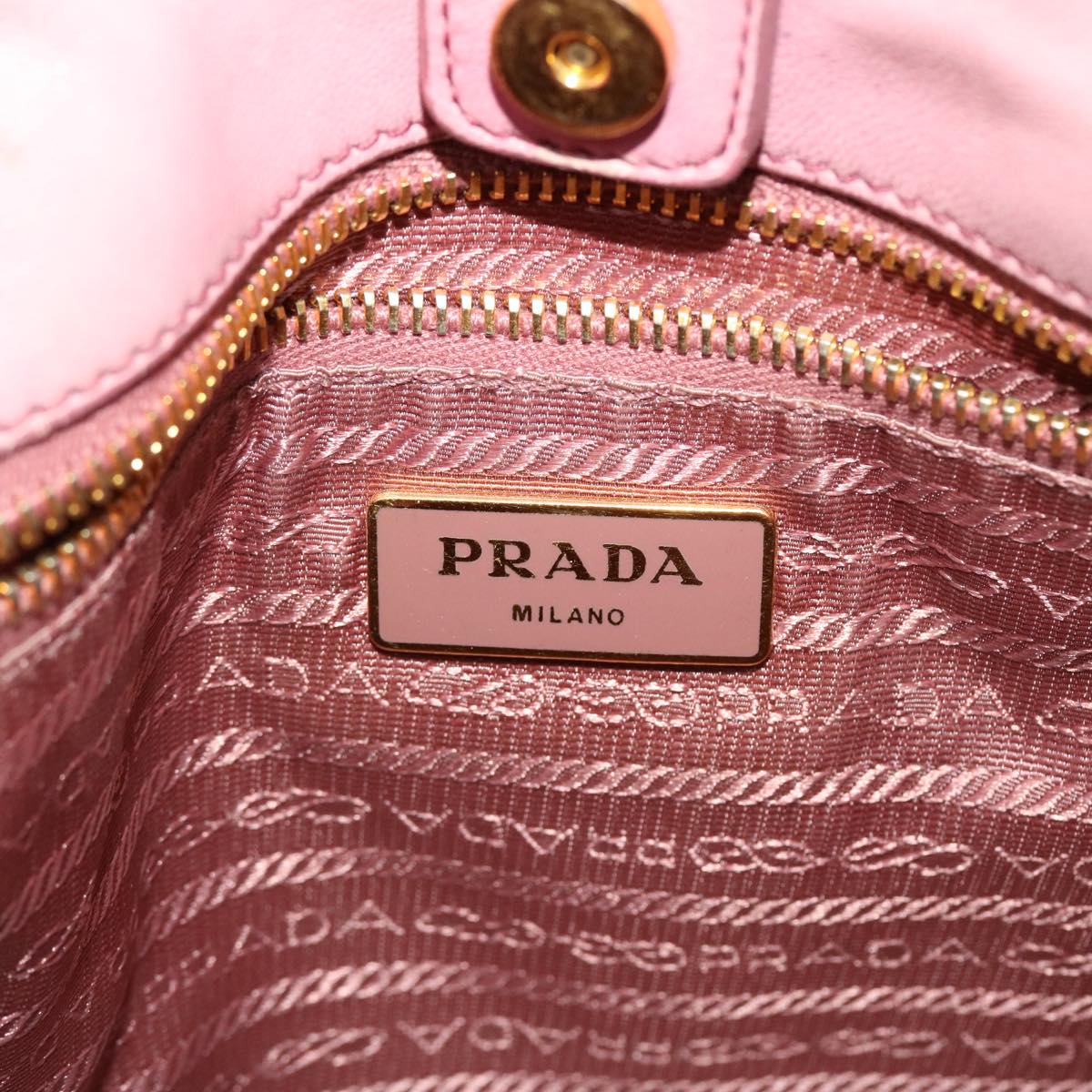 PRADA Hand Bag Nylon Pink  40963