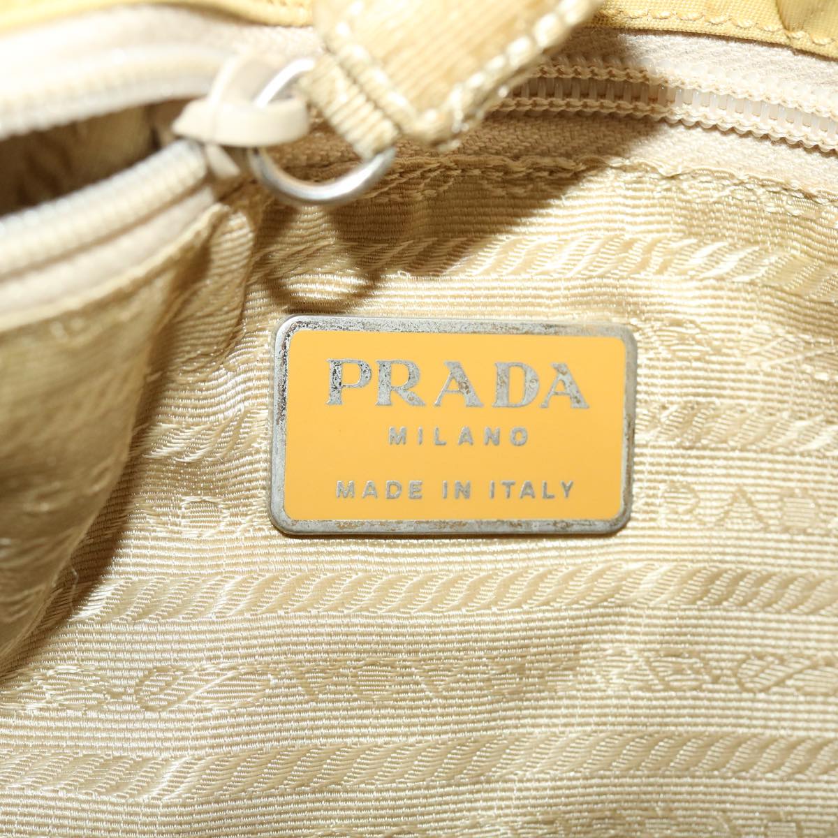 PRADA Shoulder Bag Nylon Beige  40966