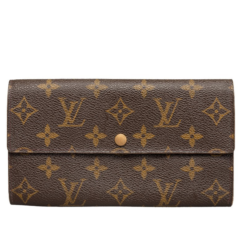 Louis Vuitton Monogram M61725 Long Wallet PVC/Leather Brown