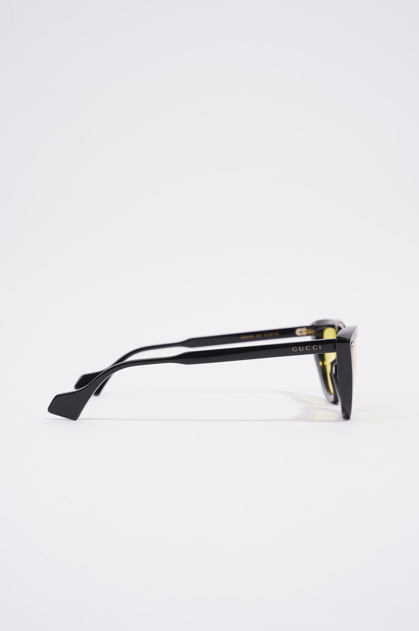 Gucci Womens GG0616S Sunglasses Black / Yellow 140