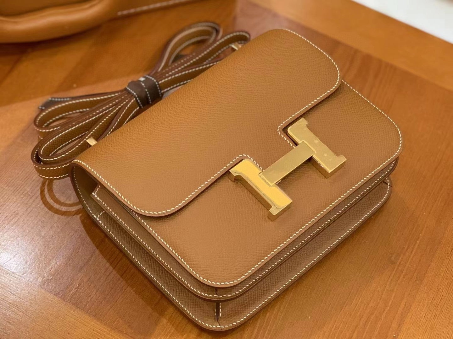HM Constance 23 Epsom Brown For Women, Womenâ€™s Handbags, Shoulder Bags 9in/23cm
