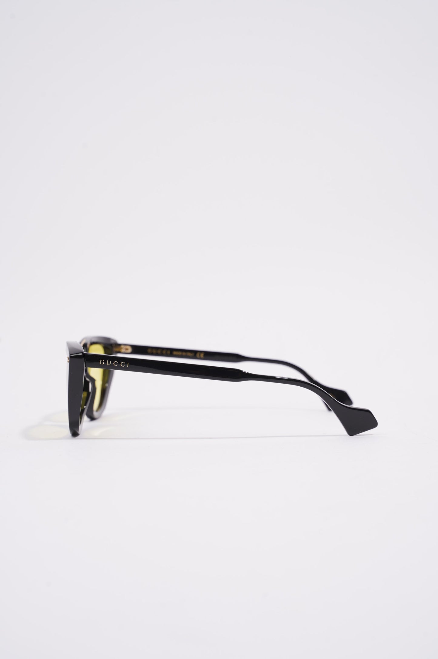 Gucci Womens GG0616S Sunglasses Black / Yellow 140