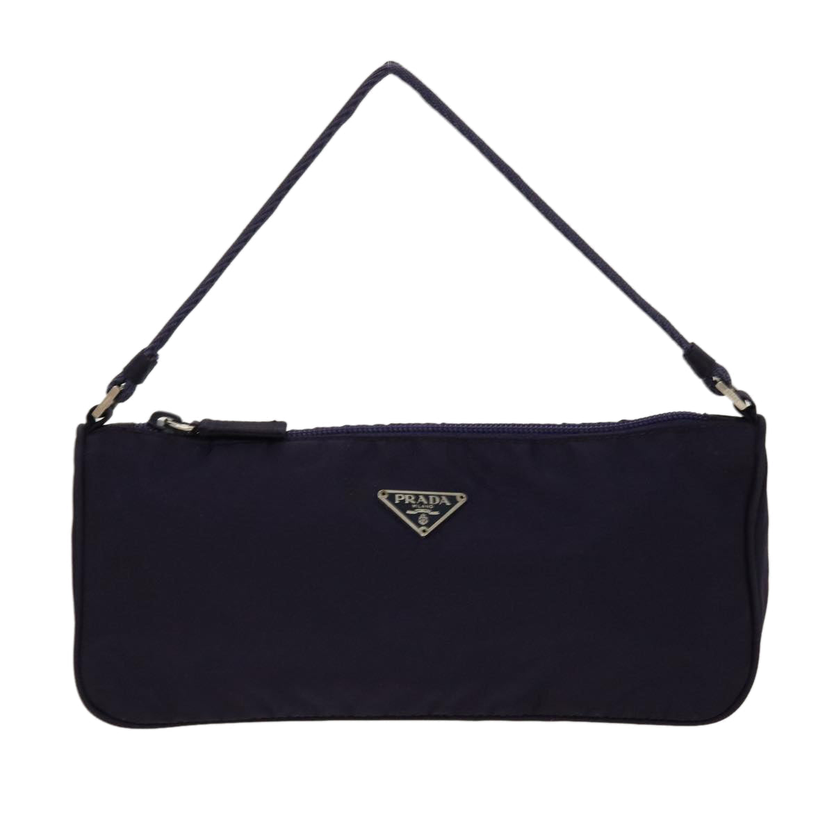 PRADA Accessory Pouch Nylon Purple  42092