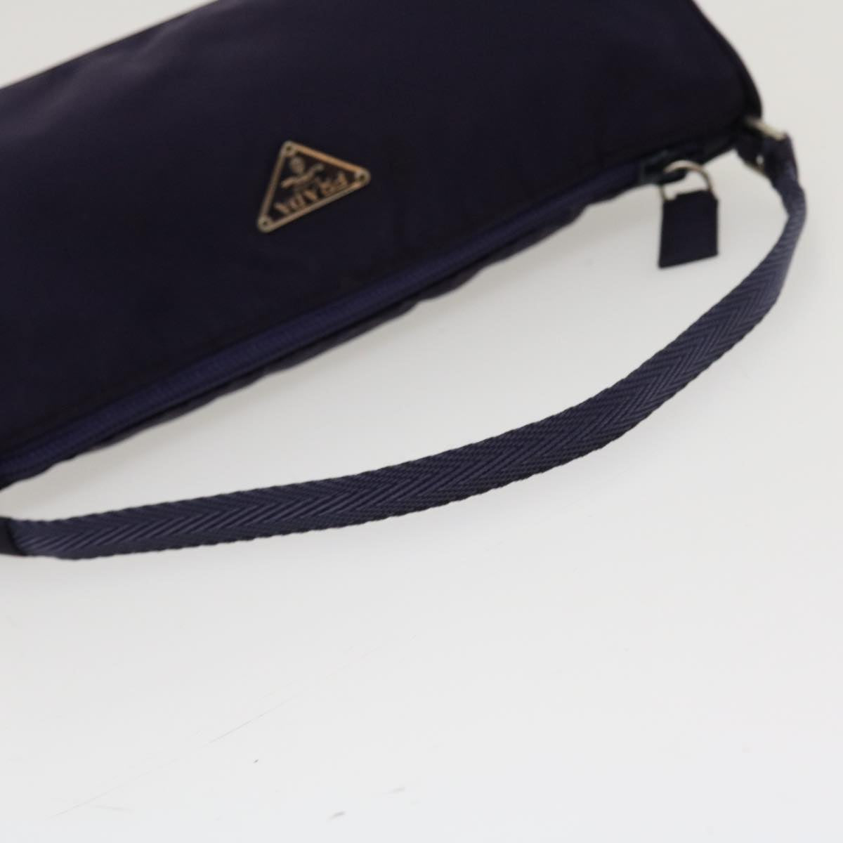 PRADA Accessory Pouch Nylon Purple  42092