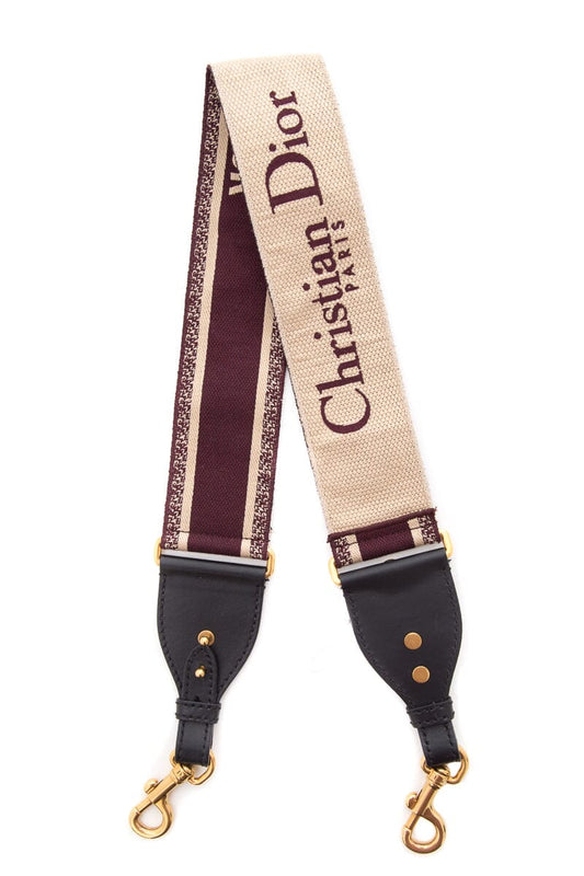 Dior Maroon & Cream Strap