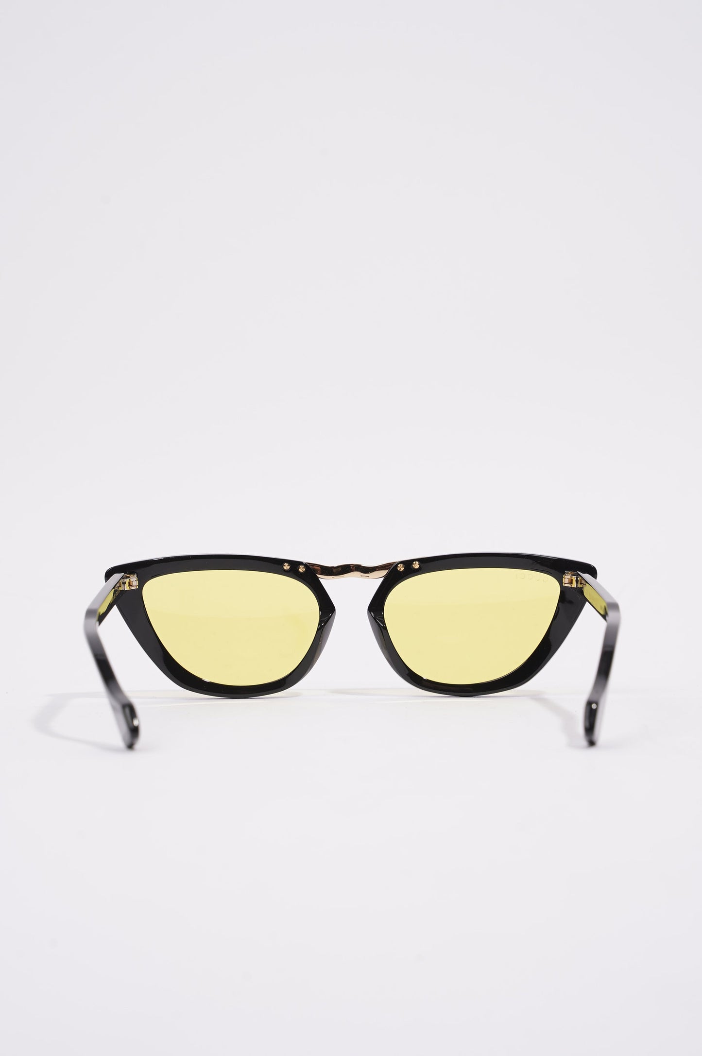 Gucci Womens GG0616S Sunglasses Black / Yellow 140