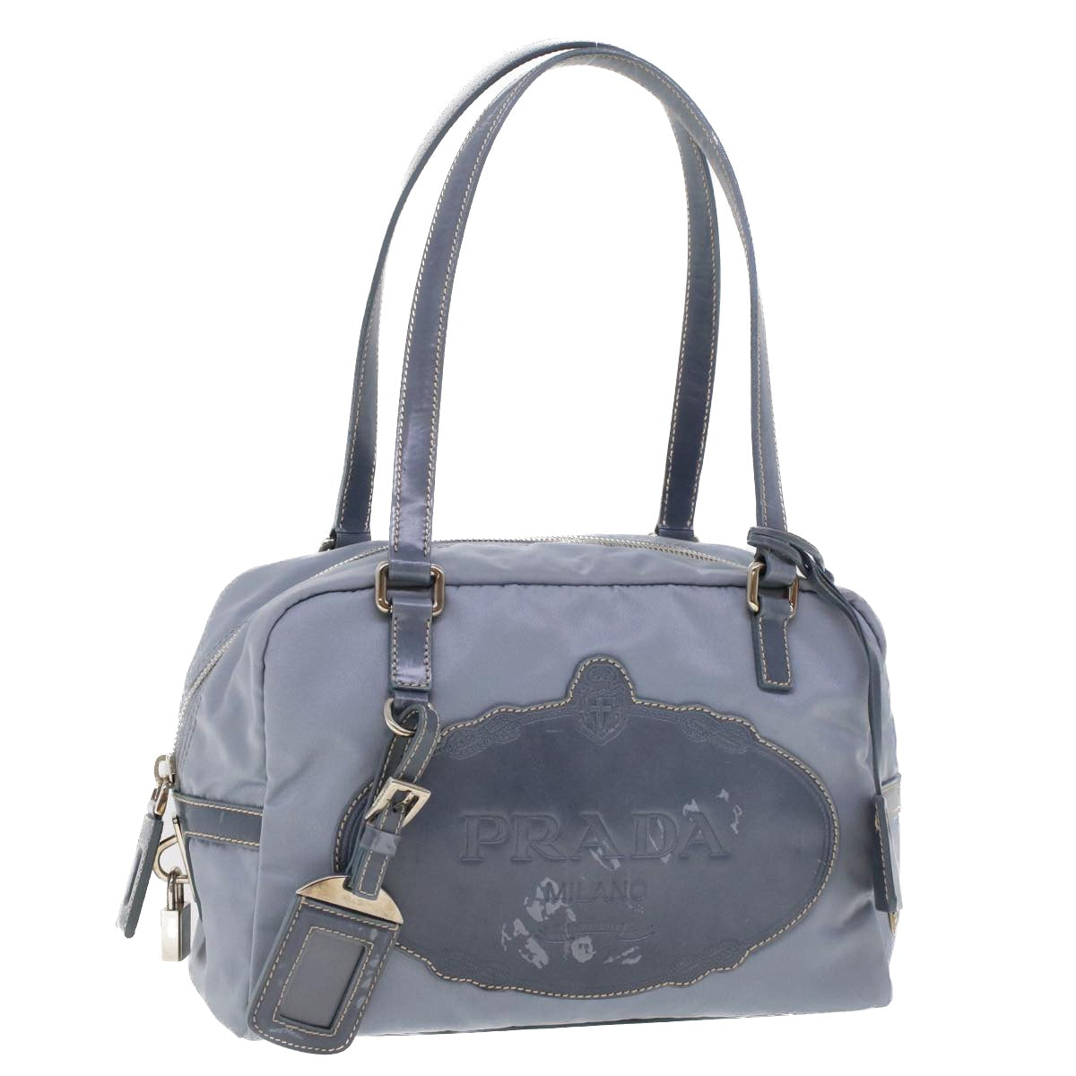 PRADA Shoulder Bag Nylon Blue  43518