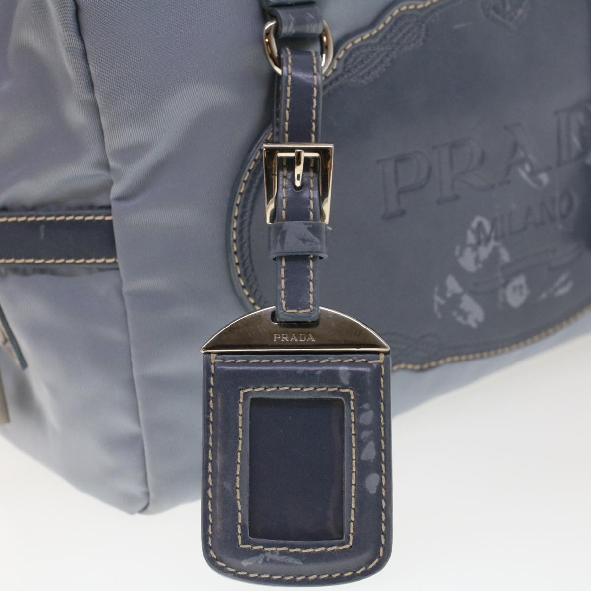 PRADA Shoulder Bag Nylon Blue  43518