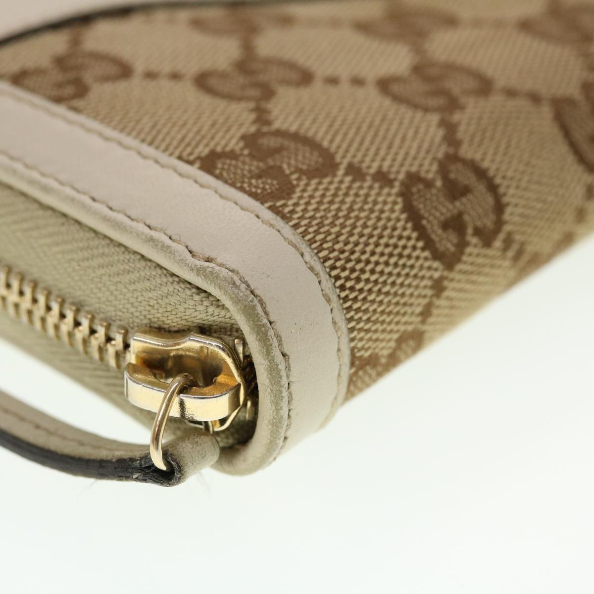 GUCCI GG Canvas Long Wallet Beige White 308012  43741