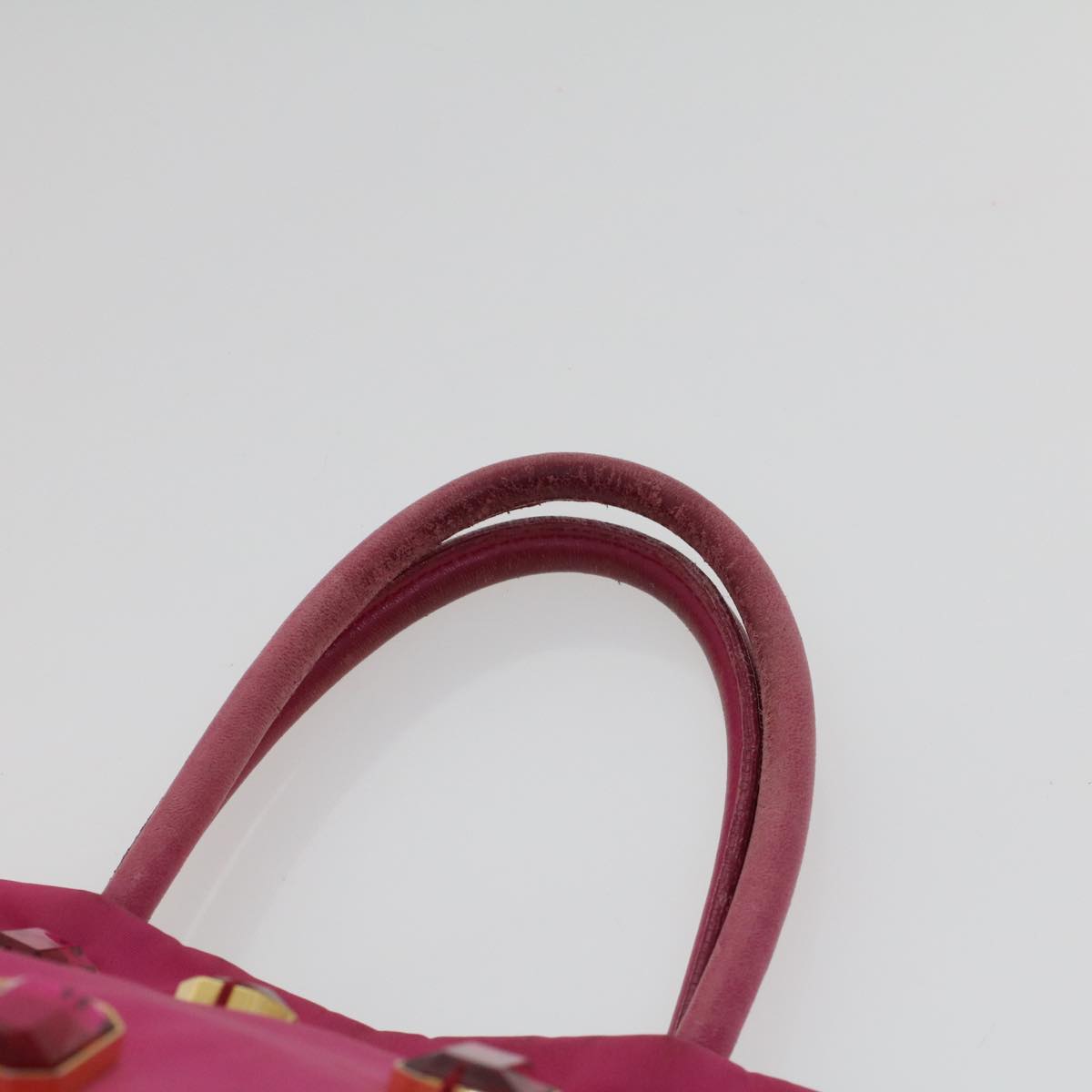 PRADA Tote Bag Nylon Pink  43931