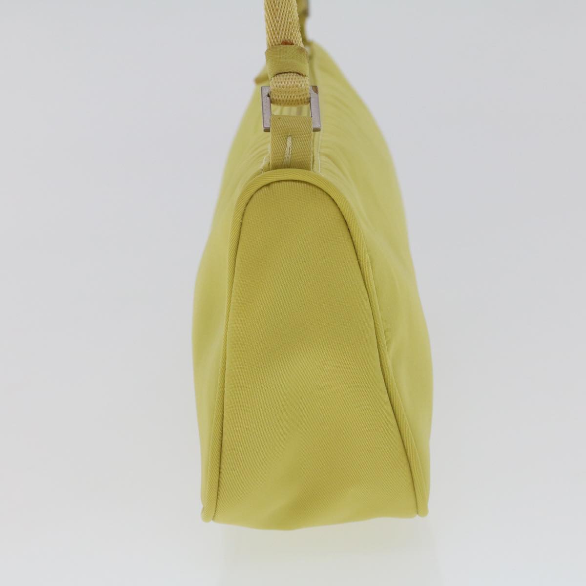 PRADA Accessory Pouch Nylon Light Yellow  44047