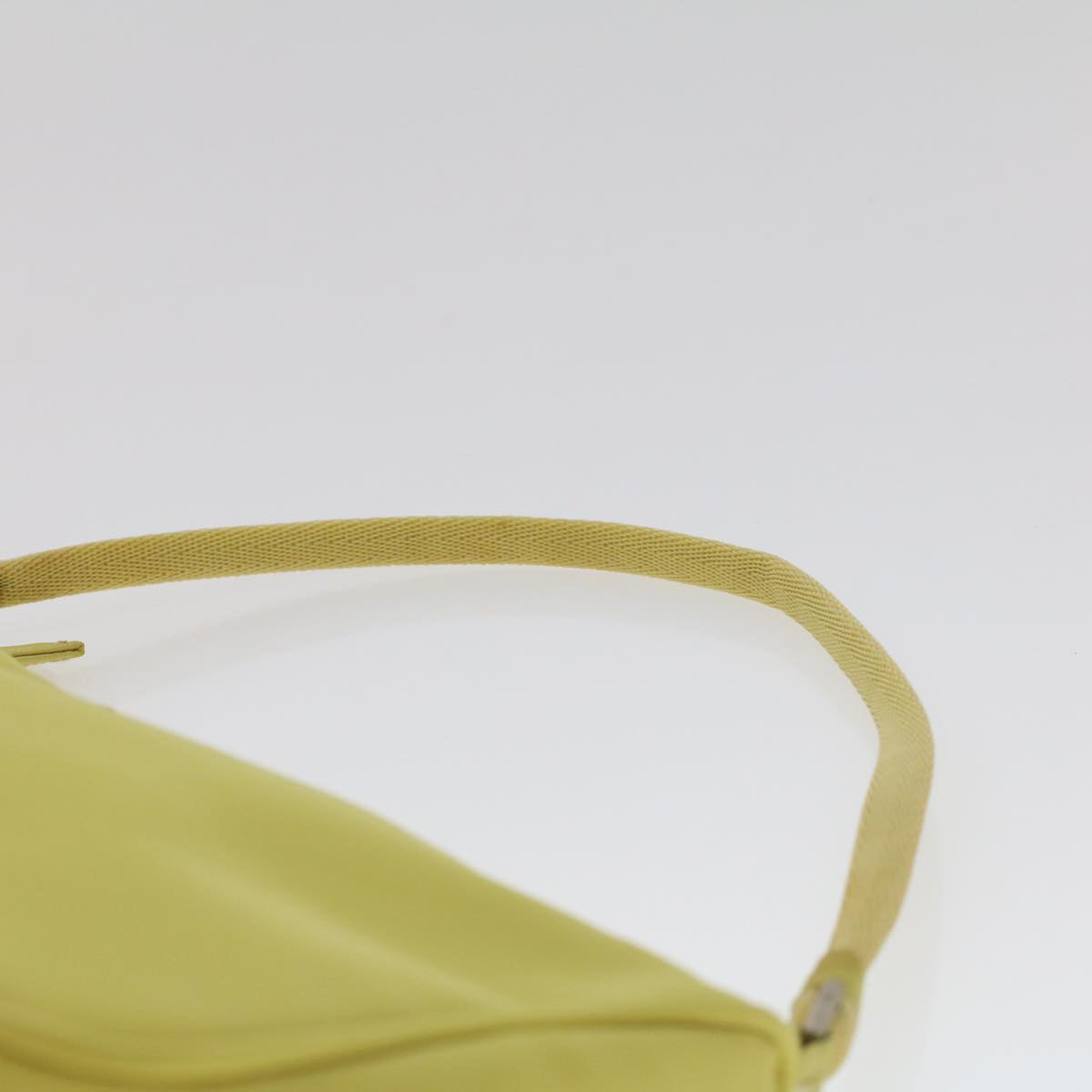 PRADA Accessory Pouch Nylon Light Yellow  44047