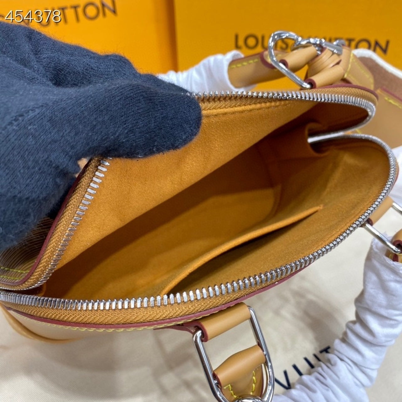 LV Alma BB Sunflower Yellow For Women, Womenâ€™s Handbags, Shoulder And Crossbody Bags 9.3in/23.5cm LV M59358