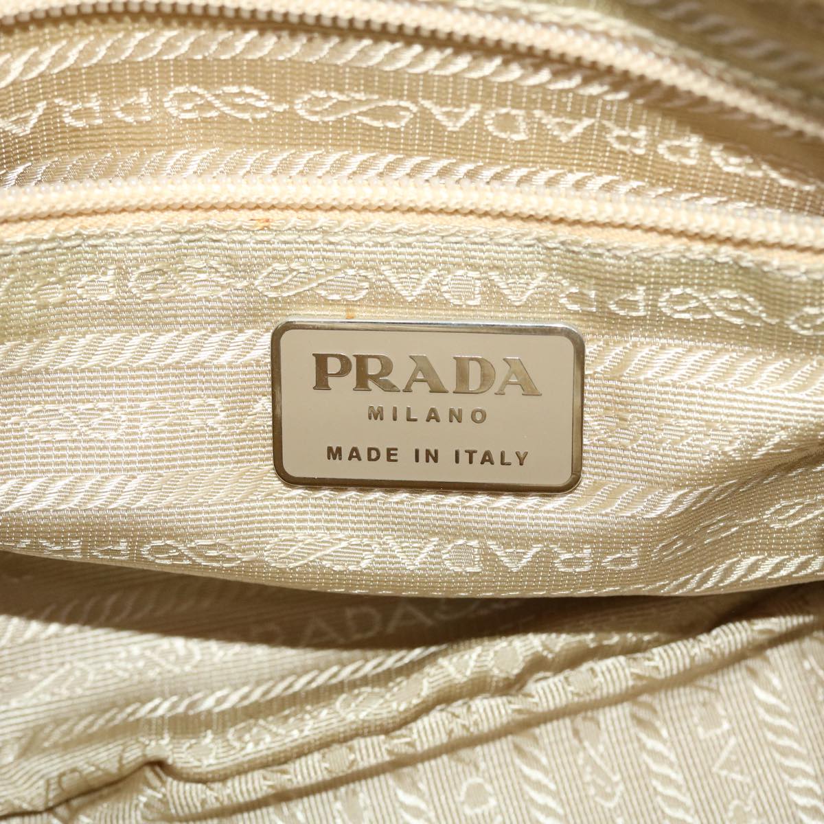 PRADA Shoulder Bag Nylon Beige  44521