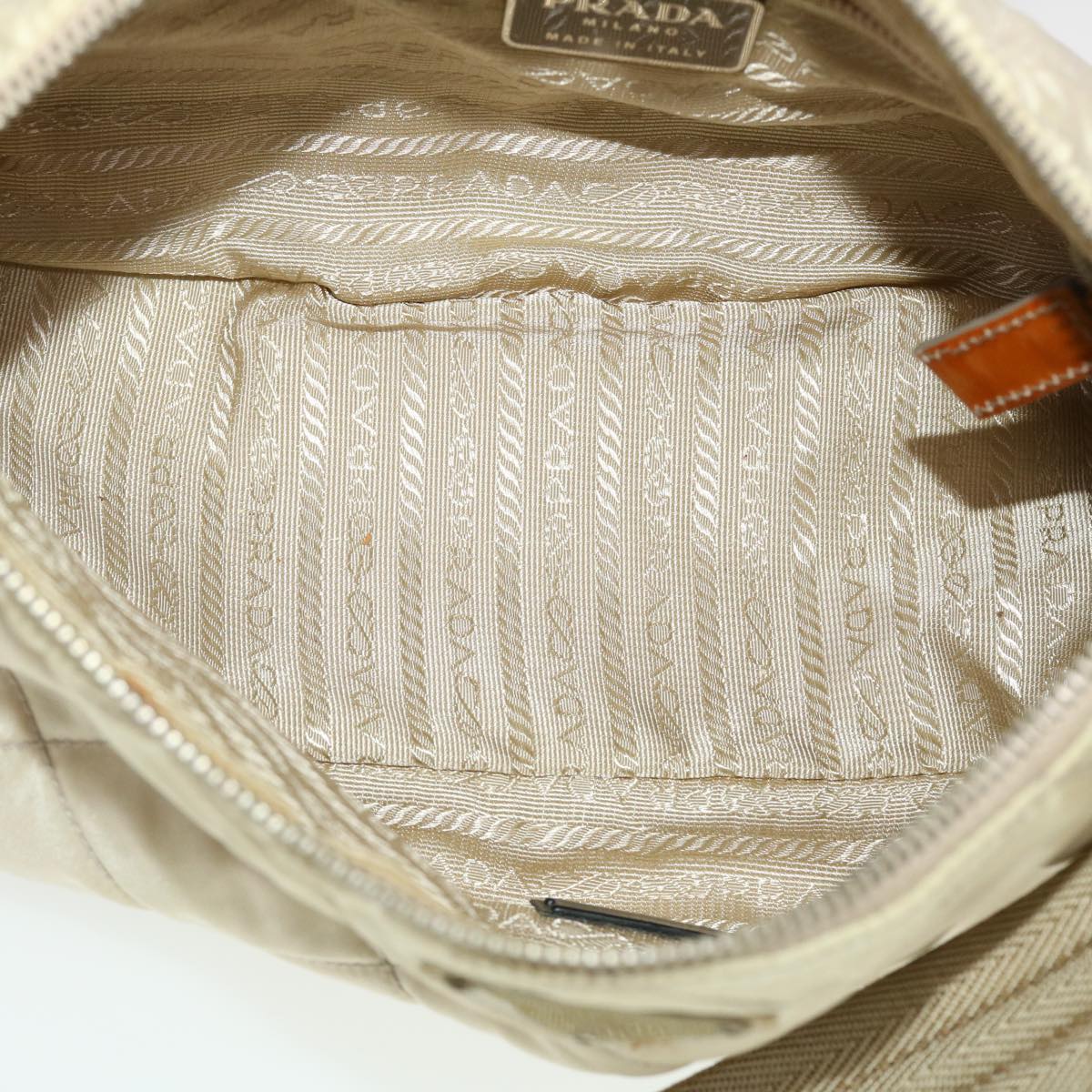 PRADA Shoulder Bag Nylon Beige  44521