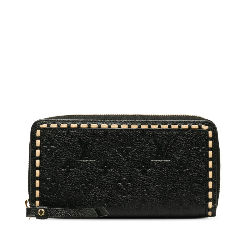 LOUIS VUITTON Louis Vuitton Monogram Amplant M64805 Long Wallet Carf/Laser Noir Black [Middle] Ladies