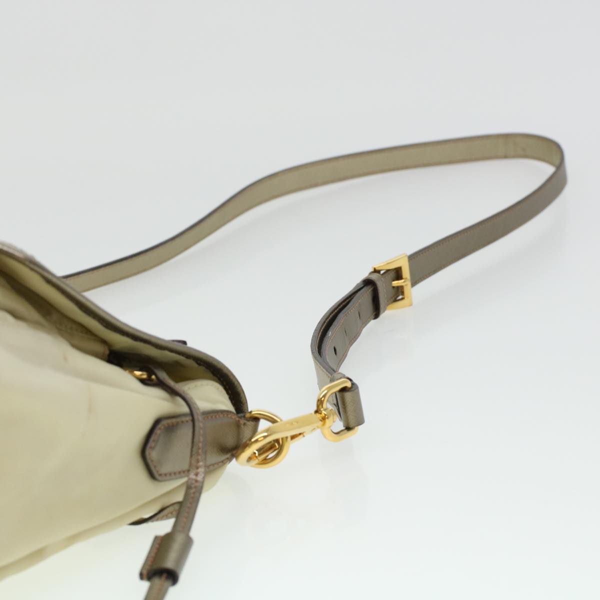 PRADA Shoulder Bag Nylon Beige  44812