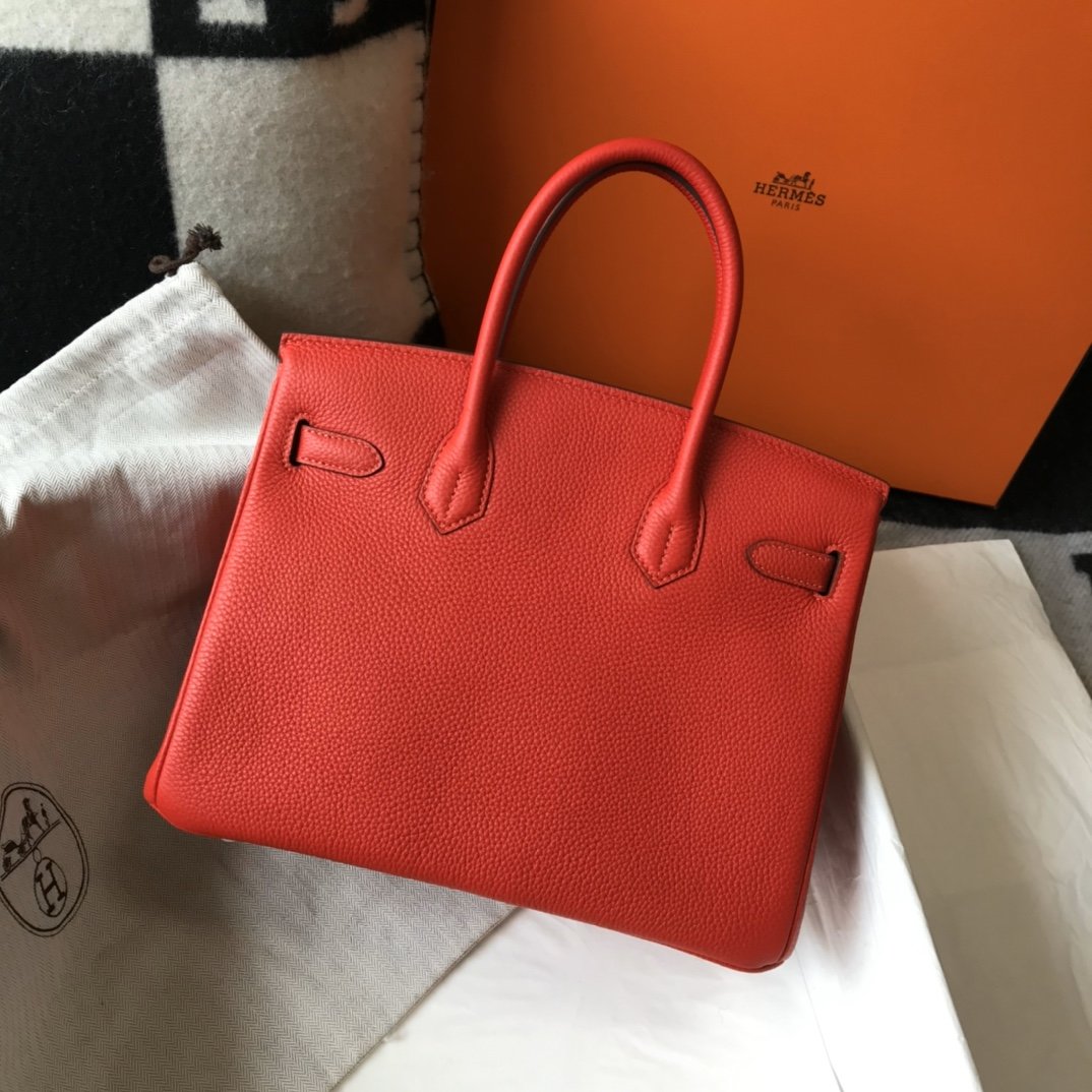 HM Birkin Rouge De Coeur Red Epsom Gold Hardware Bag For Women, Handbags, Shoulder Bags 30cm/12in