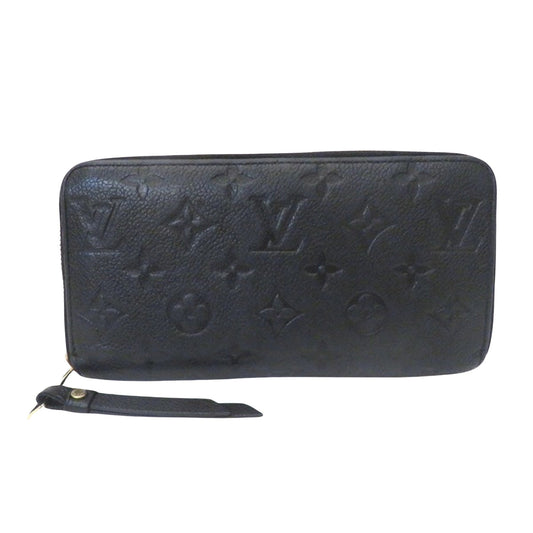 Louis Vuitton Black Leather Zippy wallet wallet accessories