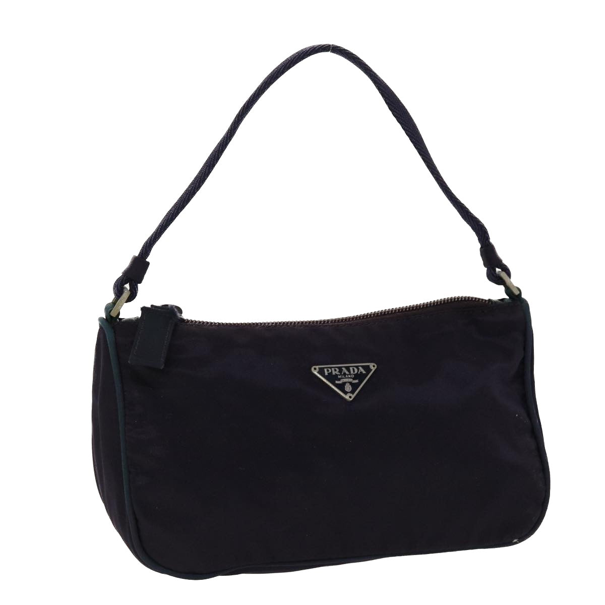 PRADA Accessory Pouch Nylon Purple  45187