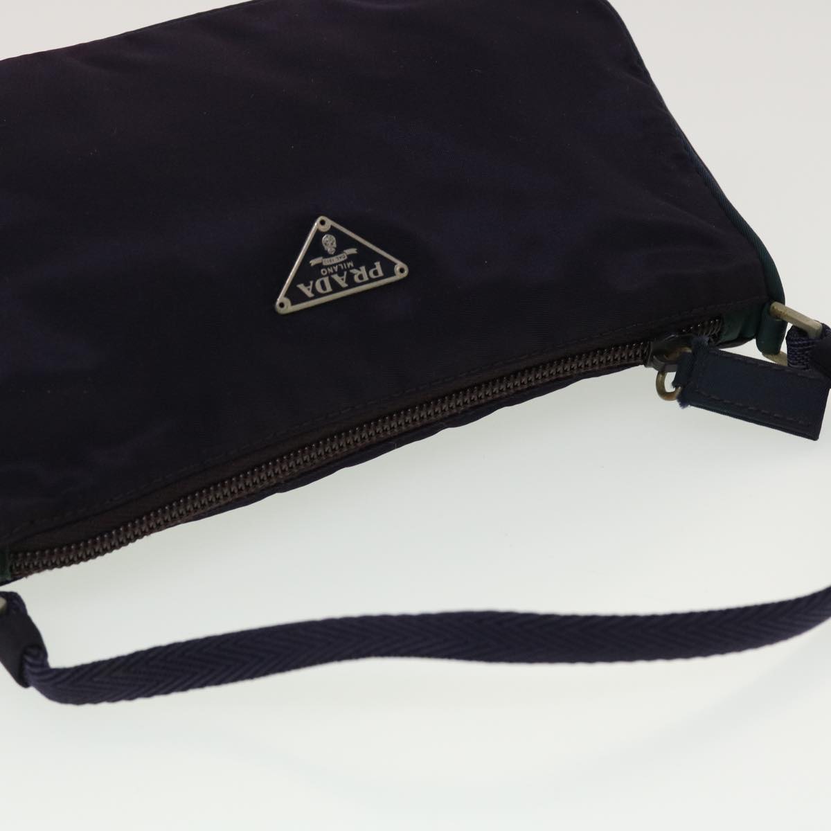 PRADA Accessory Pouch Nylon Purple  45187