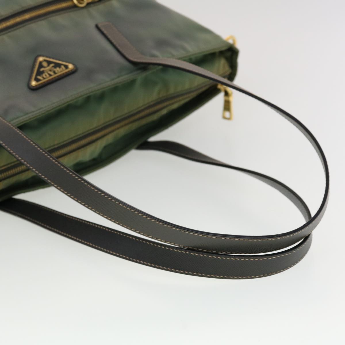 PRADA Shoulder Bag Nylon 2way Gray  45195