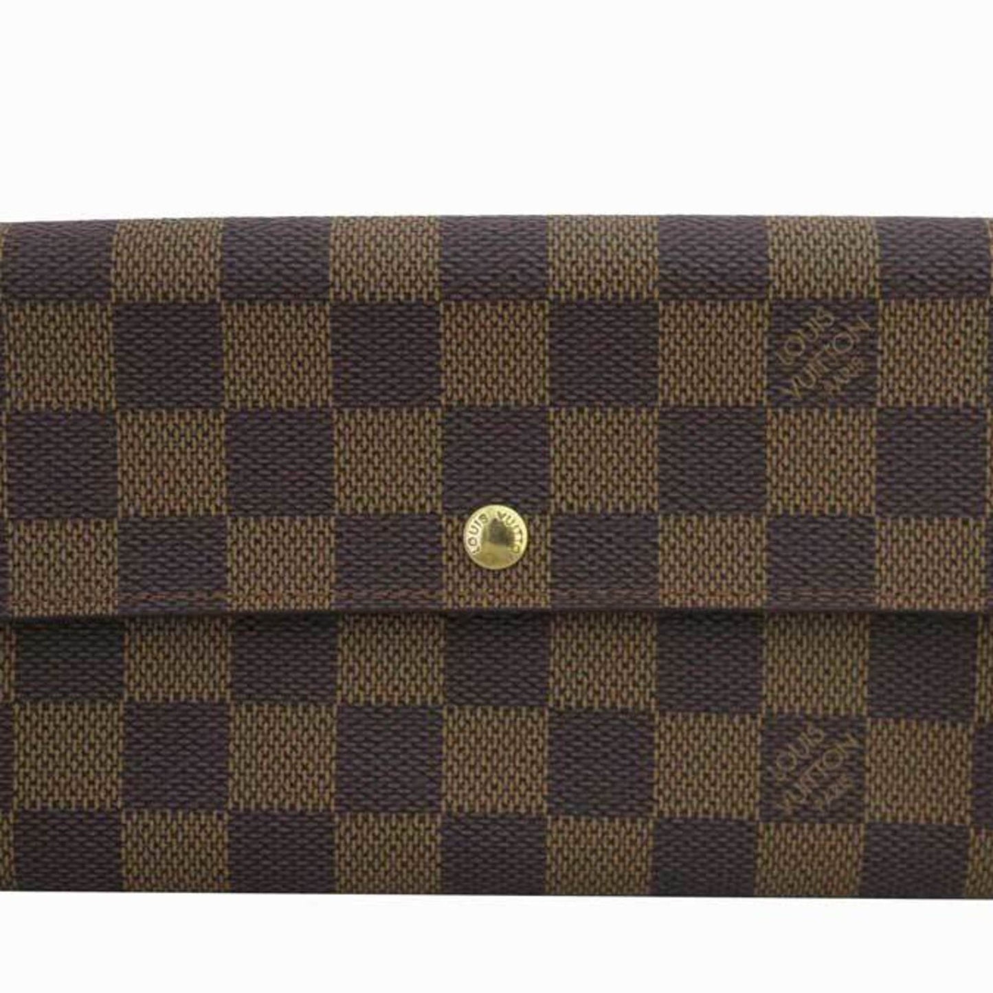 Louis Vuitton Brown Canvas Portefeuille Sarah wallet accessories