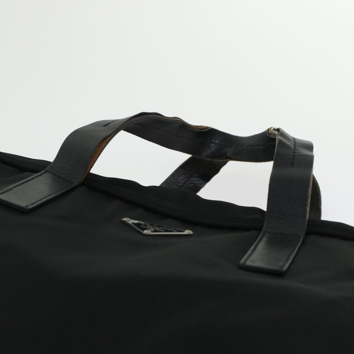 PRADA Hand Bag Nylon Black  45963