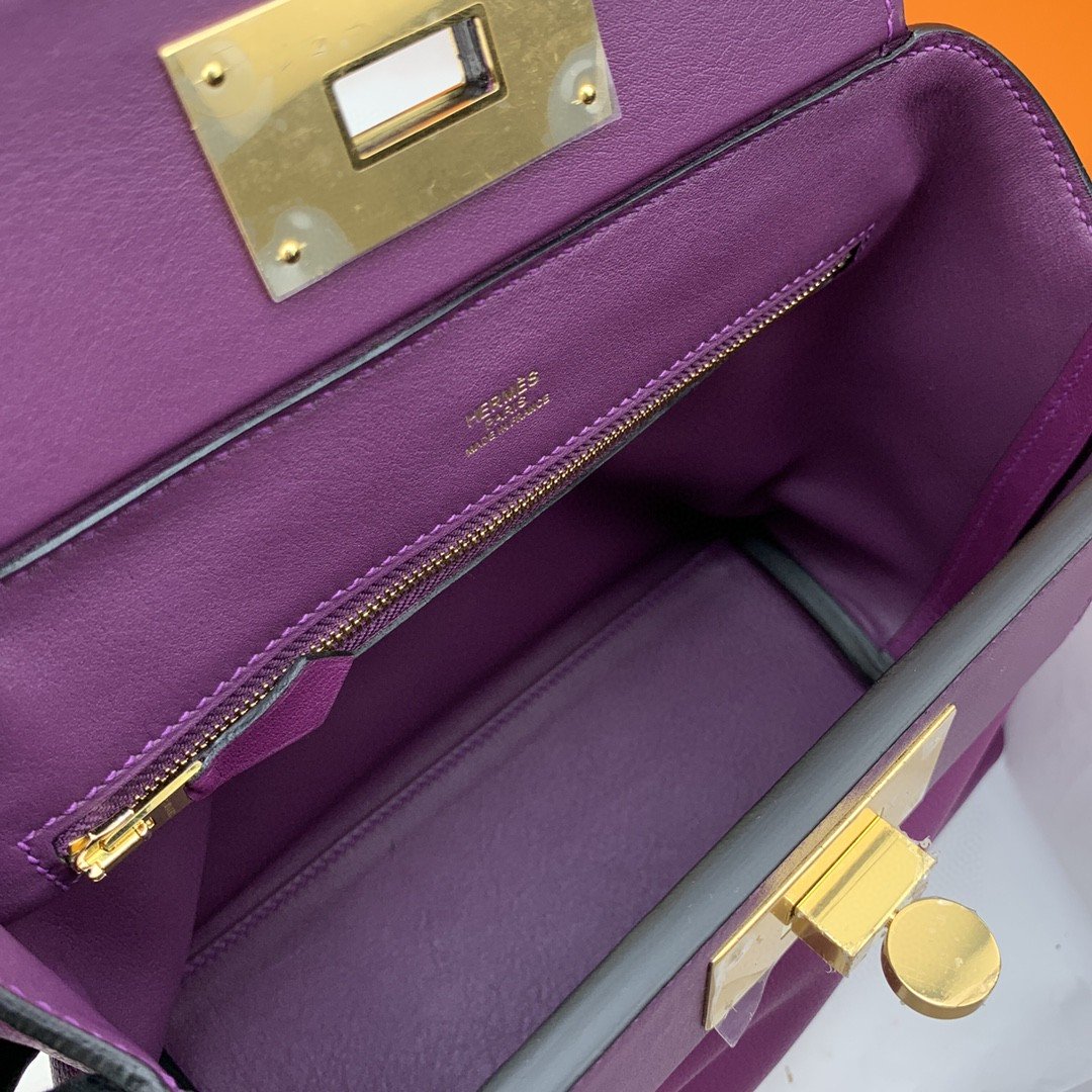 HM 24/24 Mini Evercolor Swift Purple For Women, Womenâ€™s Handbags, Shoulder Bag 8.2in/21cm