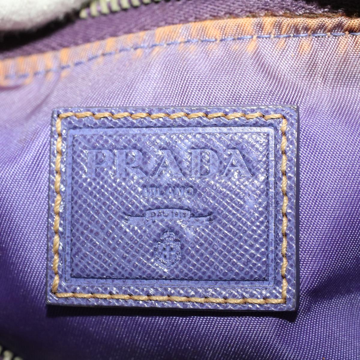 PRADA Accessory Pouch Nylon Purple  46139