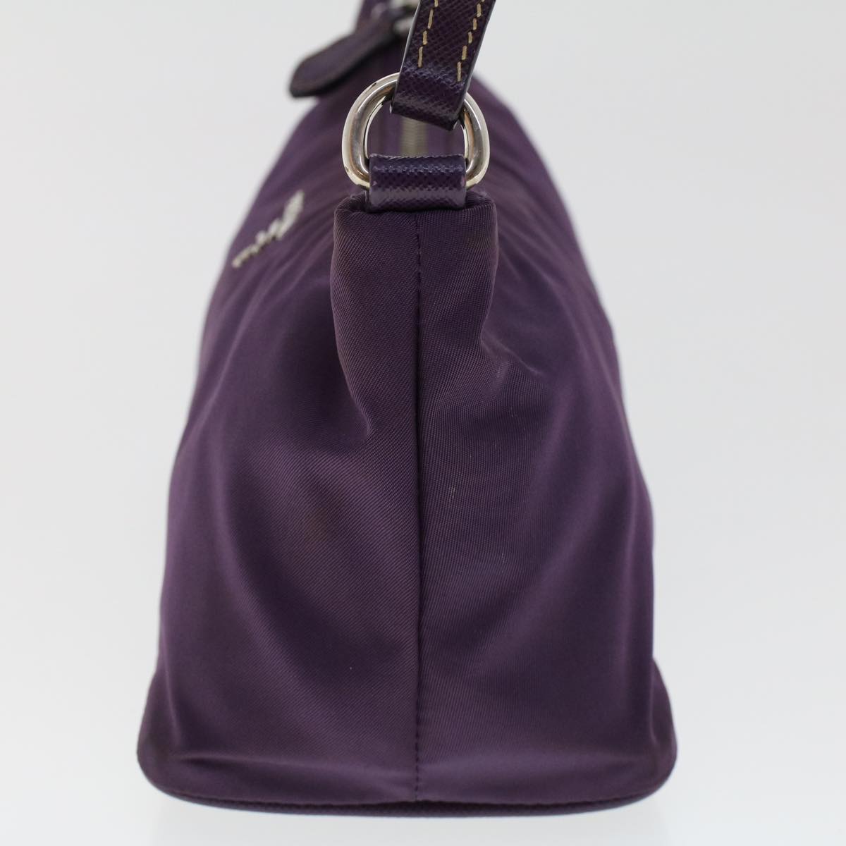 PRADA Accessory Pouch Nylon Purple  46139